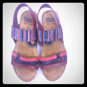 Wanda Panda Wedge Sandals